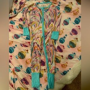 Little Sleepies Marble Print Zippy